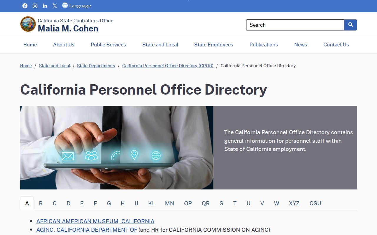 Baldwin Park people directories California Personnel Office Directory