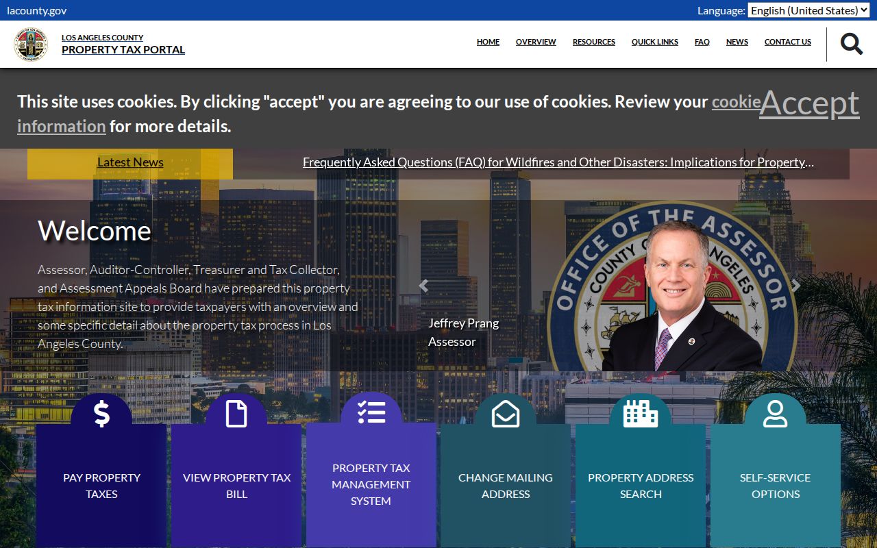 Baldwin Park public records property tax portal for address and parcel lookup